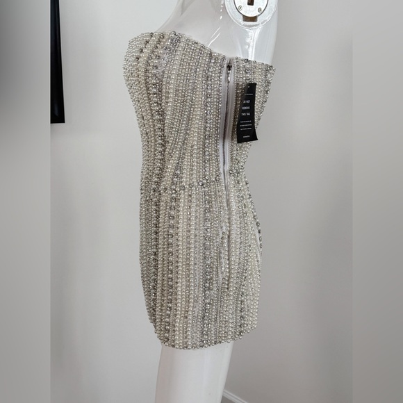 Retrofete Esmeray Strapless Embellished Dress Size S $1598 - Picture 11 of 16